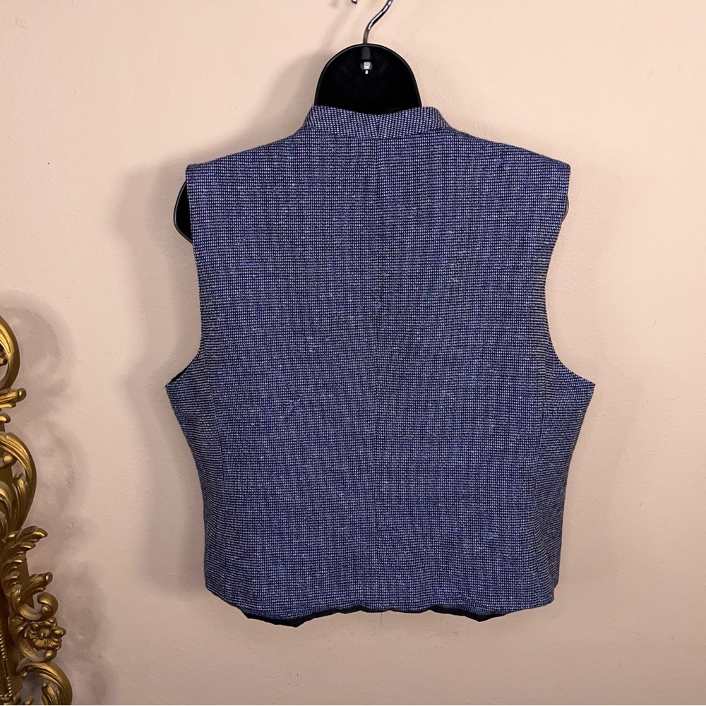 Vintage Size 14 Pendleton Blue Tweed Wool Best Suit Lined Academia - Picture 9 of 15